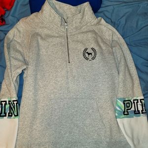Vs pink half zip